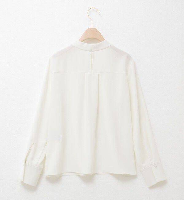 NOLLEY'S sophi「ウォッシャブルストレッチバックサテンボウタイブラウス」|シャツ・ブラウス|