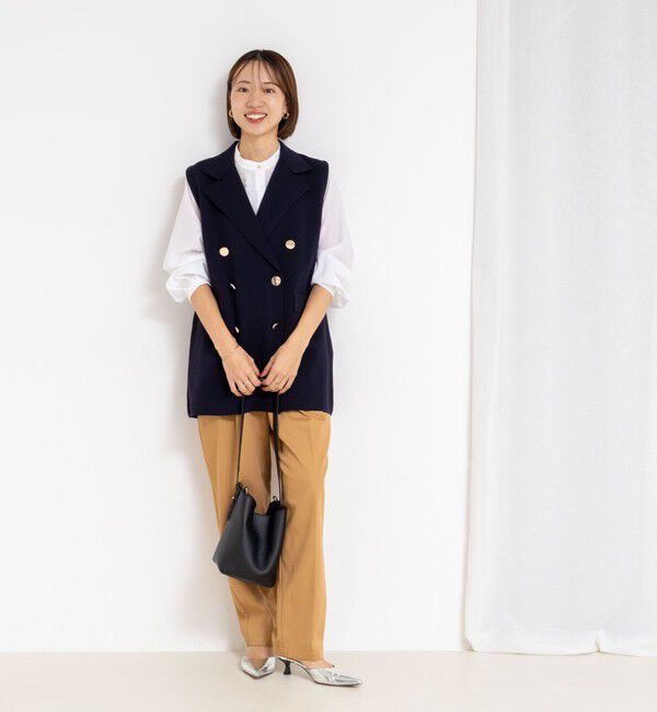 NOLLEY'S「《手洗い可能》ミラノリブニットベスト」|ベスト・ジレ|