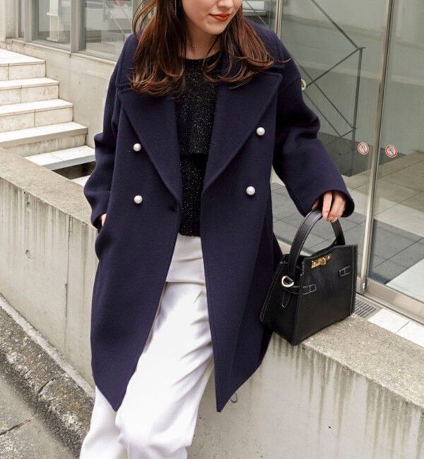 NOLLEY'S「【一部WEB限定アイテム】SP140リバーコート起毛メルトン仕上げ」|その他|ブルー系その他7