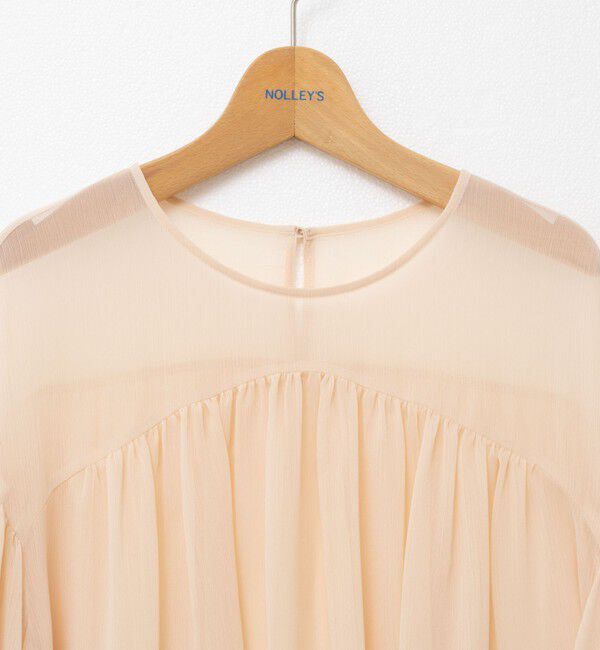 NOLLEY'S「ウォッシャブル楊柳ギャザーブラウス」|シャツ・ブラウス|