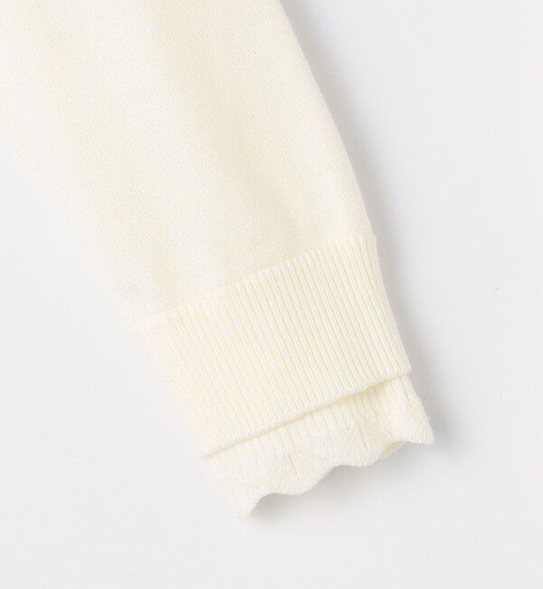 NOLLEY'S「《手洗い可能》ビジュー付きクルーネックカーディガン」|カーディガン|