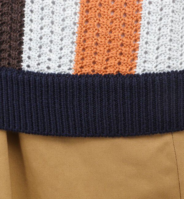 NOLLEY'S goodman「ウォッシャブル 抗菌加工 フロントストライプ 7Gカーディガン 25AW」|ニット・セーター|