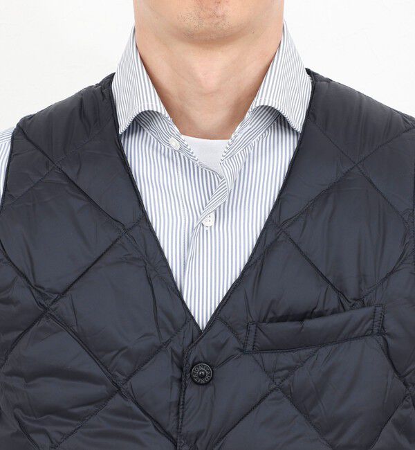 NOLLEY'S goodman「【TAION/タイオン】SINGLE SNAP BUTTON DOWN GILET 25AW」|ダウンベスト・ベスト|
