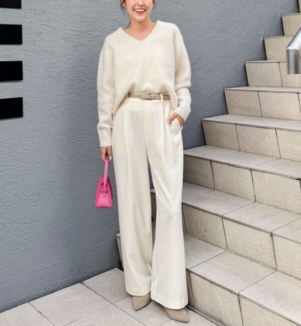 NOLLEY'S「ウォッシャブル裏起毛イージーワイドパンツ」|その他|