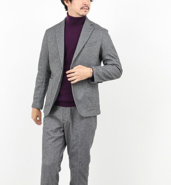 NOLLEY'S goodman「《セットアップ対応》【Active Jersey】ホームスパン ストレッチイージーJK」|テーラードジャケット|