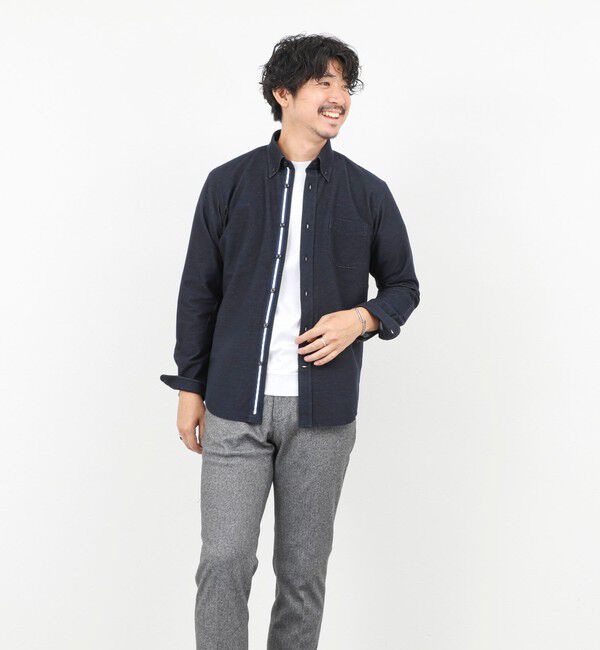 NOLLEY'S goodman「起毛ジャージ テープBD 25AW」|シャツ・ブラウス|