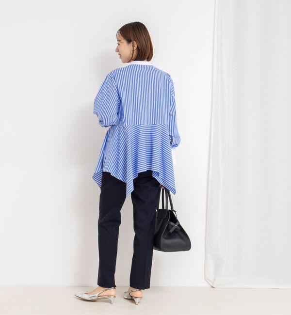 NOLLEY'S sophi「《セットアップ対応》ウォッシャブルウール調テーパードパンツ」|その他|