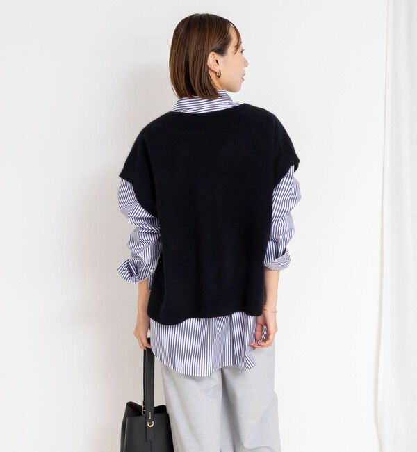 NOLLEY'S「ウォッシャブルヘアリーＶネックベスト」|ベスト・ジレ|