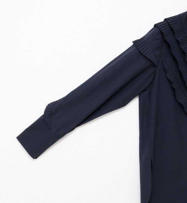 NOLLEY'S「【MARILYN MOON/マリリーンムーン】Vタックフリルブラウス」|シャツ・ブラウス|