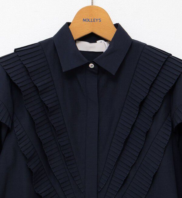 NOLLEY'S「【MARILYN MOON/マリリーンムーン】Vタックフリルブラウス」|シャツ・ブラウス|