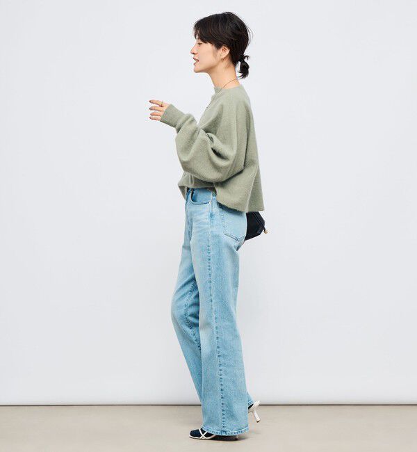 NOLLEY'S「《手洗い可能》ウォッシャブルヘアリーショート丈プルオーバー」|ニット・セーター|