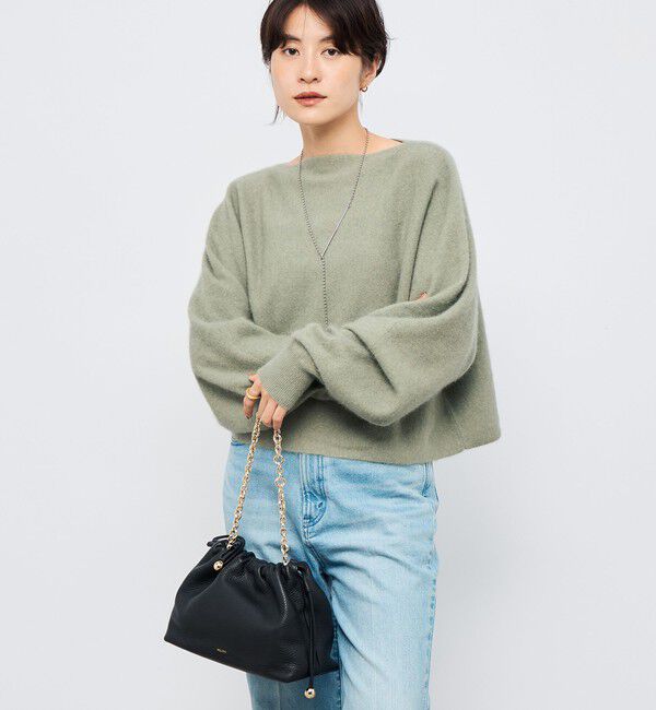 NOLLEY'S「《手洗い可能》ウォッシャブルヘアリーショート丈プルオーバー」|ニット・セーター|