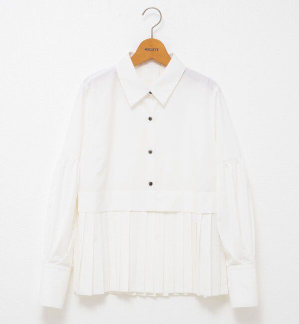 NOLLEY'S「ウォッシャブル切替プリーツブラウス」|シャツ・ブラウス|