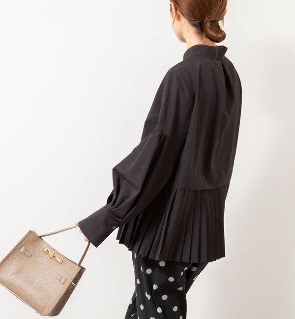 NOLLEY'S「ウォッシャブル切替プリーツブラウス」|シャツ・ブラウス|