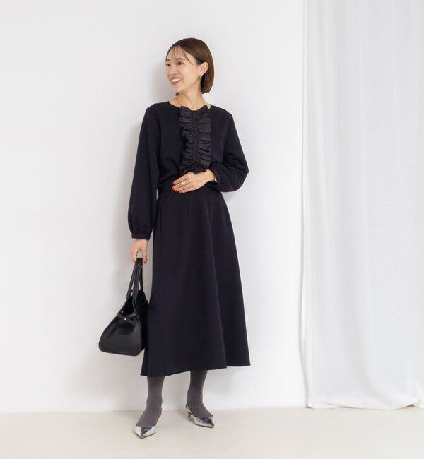 NOLLEY'S「《セットアップ対応》ウォッシャブルウール調フレアスカート」|フレア|