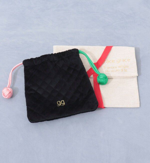 grace grace「【grace grace/グラスグラス】パデッドキンチャクポーチ」|ポーチ|