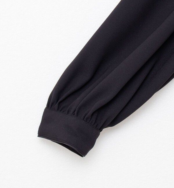 NOLLEY'S sophi「ウォッシャブルバックサテンパール釦タックブラウス」|シャツ・ブラウス|