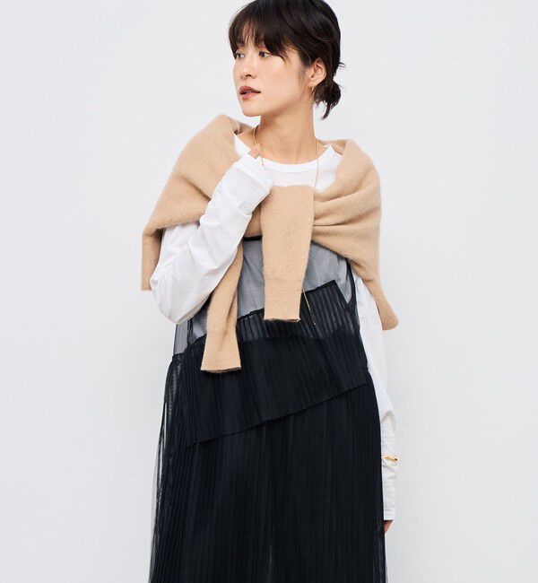 Rie Miller「ウォッシャブルチュールキャミワンピース」|ワンピース|