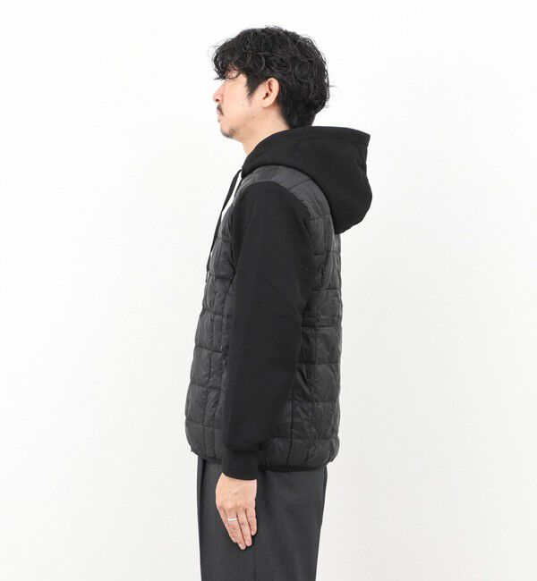 NOLLEY'S goodman「【TAION/タイオン】W-ZIP DOWN HOODIE with SWEATS SLEEVE 25AW」|ダウン|
