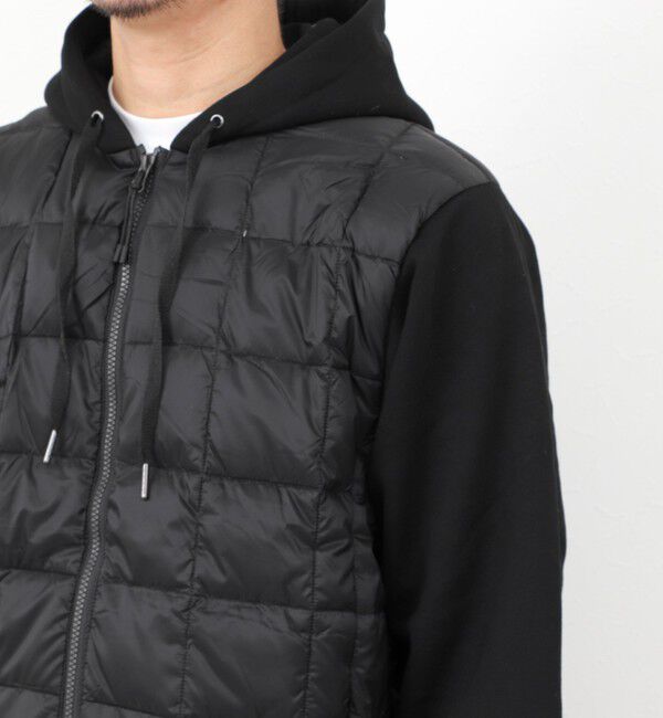 NOLLEY'S goodman「【TAION/タイオン】W-ZIP DOWN HOODIE with SWEATS SLEEVE 25AW」|ダウン|