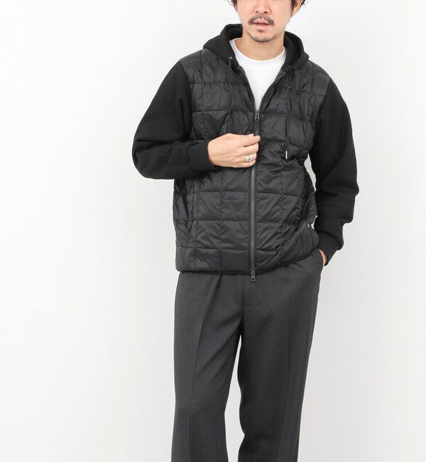 NOLLEY'S goodman「【TAION/タイオン】W-ZIP DOWN HOODIE with SWEATS SLEEVE 25AW」|ダウン|