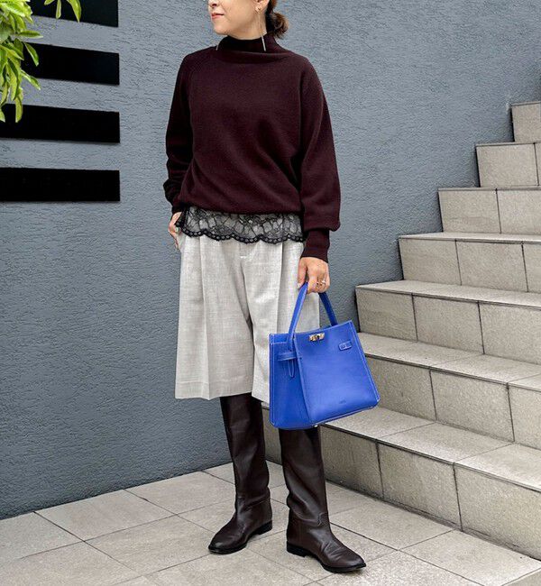 NOLLEY'S「ウォッシャブル裾レース2WAYオトナサテンブラウス」|シャツ・ブラウス|