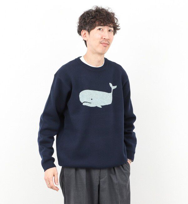 NOLLEY'S goodman「クジラWJQ ダブルジャカードニット 25AW」|ニット・セーター|