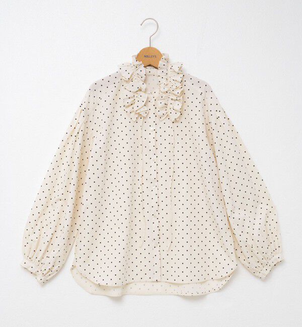 NOLLEY'S「ウォッシャブル襟フリルブラウス」|シャツ・ブラウス|