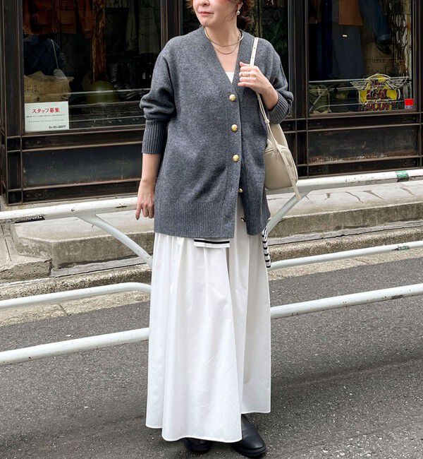 NOLLEY'S「【WEB限定アイテム】2WAY長めVネックカーディガン」|カーディガン|