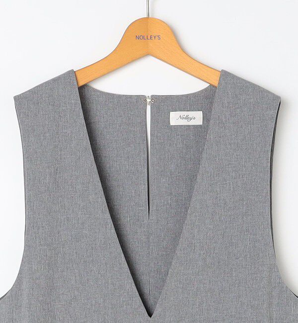 NOLLEY'S「ウォッシャブルVネックサロペット」|オールインワン|