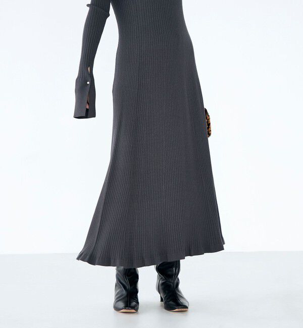 NOLLEY'S「《手洗い可能》フイット＆フレアーVネックワンピース」|ワンピース|