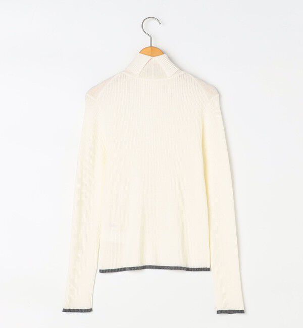 NOLLEY'S「《手洗い可能》3&times;2リブ配色タートルネック」|ニット・セーター|