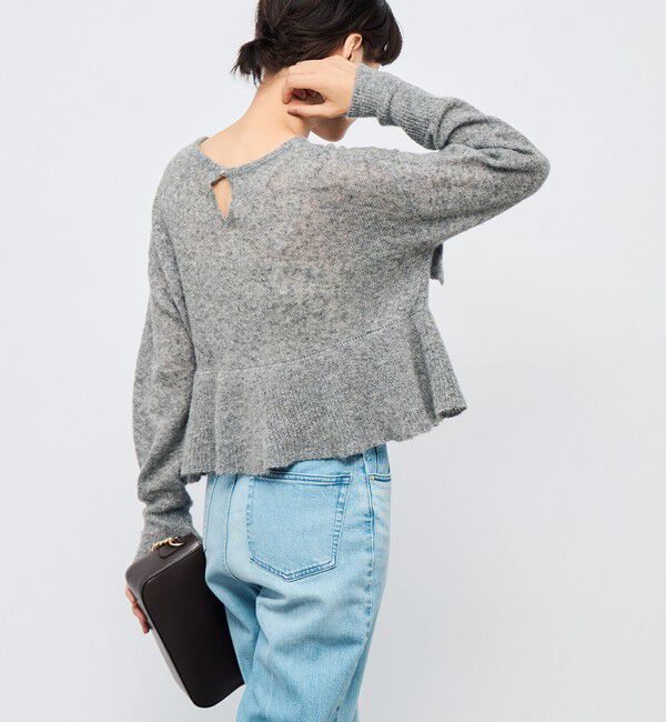 NOLLEY'S「2WAYラメモヘヤラッフルプルオーバー」|ニット・セーター|