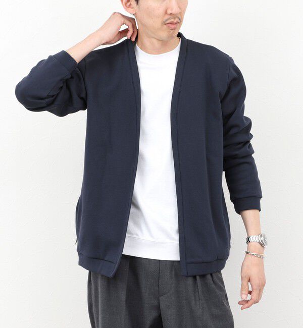 NOLLEY'S goodman「【ACTIVE SECT】《限定展開》接結ボタンレスカーディガン 25AW」|カーディガン|ネイビー