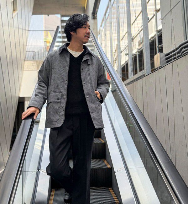 NOLLEY'S goodman「《ビジカジ対応》【TECHTWEED】【SORONA】中綿ユーティリティジャケット 25AW」|ブルゾン・スタジャン|