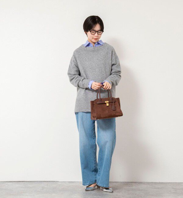 NOLLEY'S「ウールナイロンロング丈プルオーバー」|ニット・セーター|