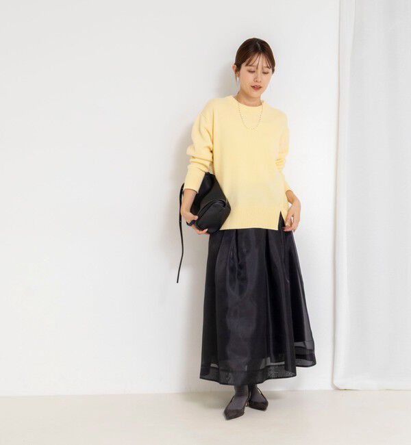 NOLLEY'S「ウォッシャブルオーガンジーフレアスカート」|フレア|