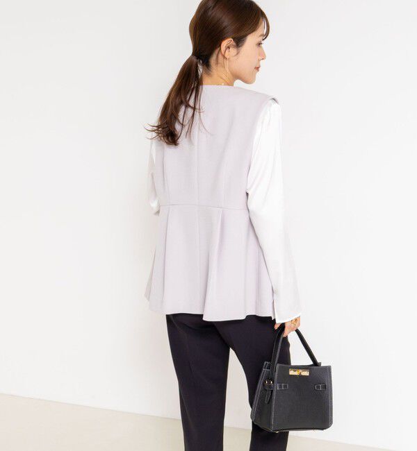 NOLLEY'S「《セットアップ対応》ウォッシャブルサージストレッチジレ」|ベスト・ジレ|