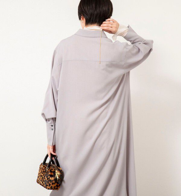 NOLLEY'S sophi「ウォッシャブルツイルロングシャツワンピース」|ワンピース|