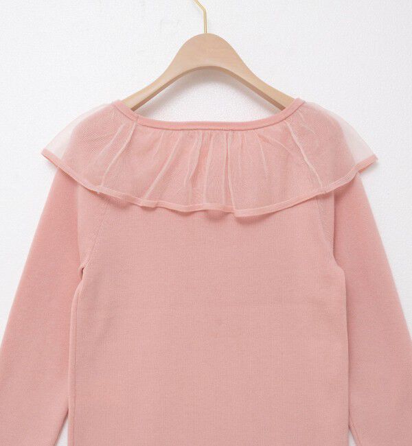 NOLLEY'S sophi「《手洗い可能》シアーフリル総針プルオーバー」|ニット・セーター|