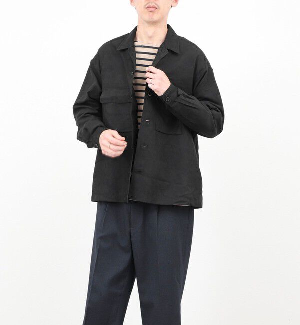 NOLLEY'S goodman「ポリスエード シャツブルゾン 25AW」|ブルゾン・スタジャン|