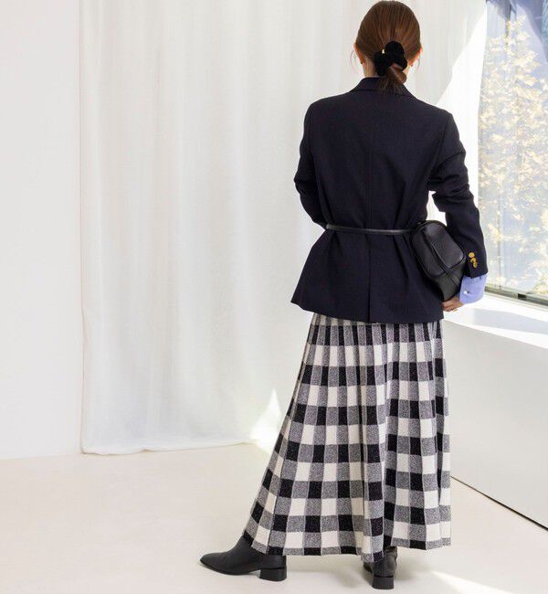 NOLLEY'S「《手洗い可能》チェックニットスカート」|スカート|