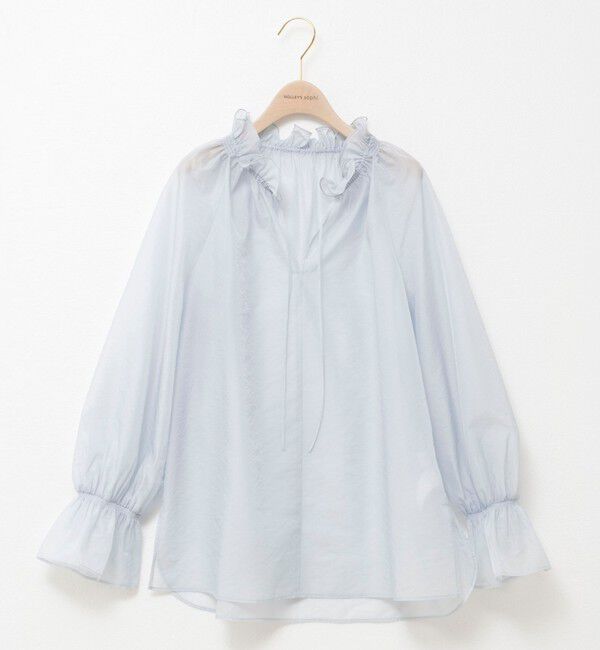 NOLLEY'S sophi「ウォッシャブルオーガンジーフリルブラウス」|シャツ・ブラウス|