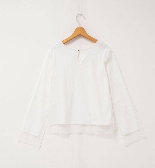 NOLLEY'S「ウォッシャブルチュールレイヤード2WAYブラウス」|シャツ・ブラウス|