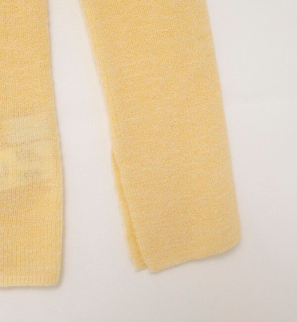 NOLLEY'S sophi「《手洗い可能》モヘヤ混片畦ミディ丈Cネックカーディガン」|カーディガン|