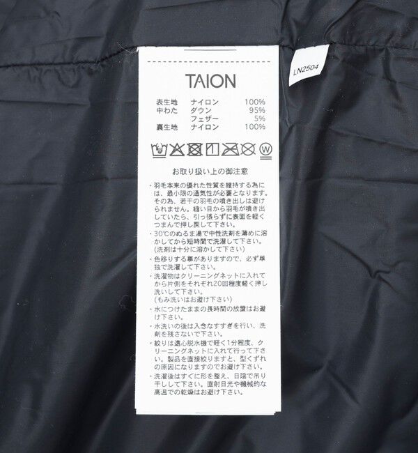 NOLLEY'S goodman「【TAION/タイオン】CITY PACKABLE HOOD LONG DOWN JKT 25AW」|ダウン|