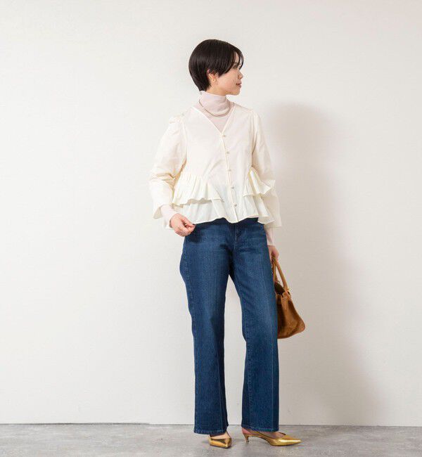 NOLLEY'S sophi「ウォッシャブルマイクロタフタティアードブラウス」|シャツ・ブラウス|