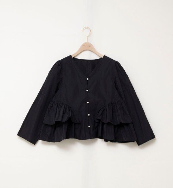 NOLLEY'S sophi「ウォッシャブルマイクロタフタティアードブラウス」|シャツ・ブラウス|