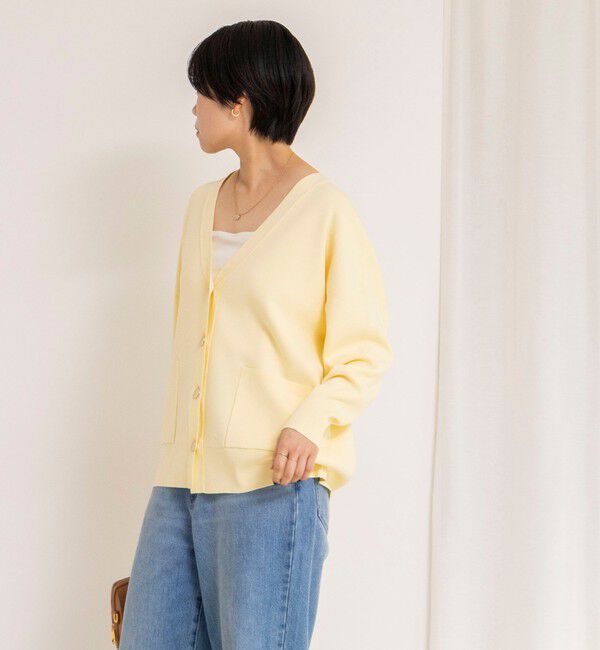 NOLLEY'S sophi「【一部WEB限定カラー】《手洗い可能》スムース編みVネックカーディガン」|カーディガン|