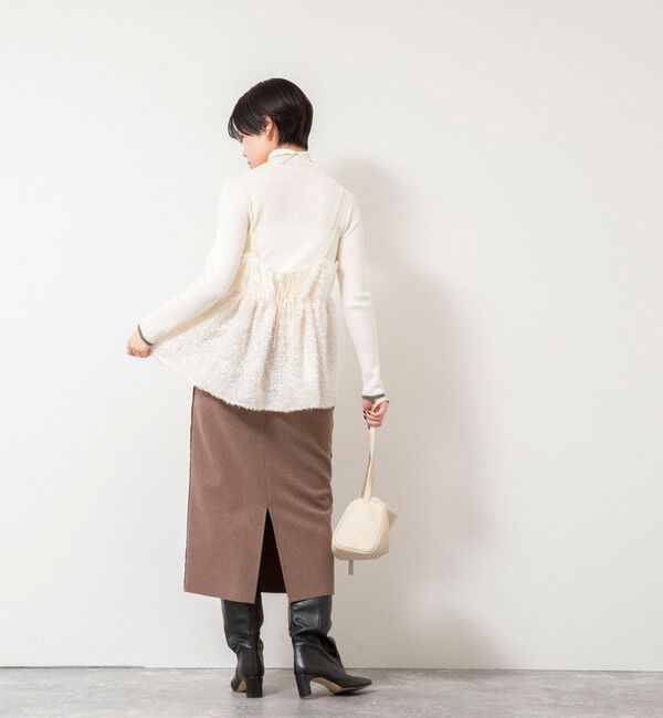 NOLLEY'S「ウォッシャブルカットジャガードビスチェ」|キャミソール|